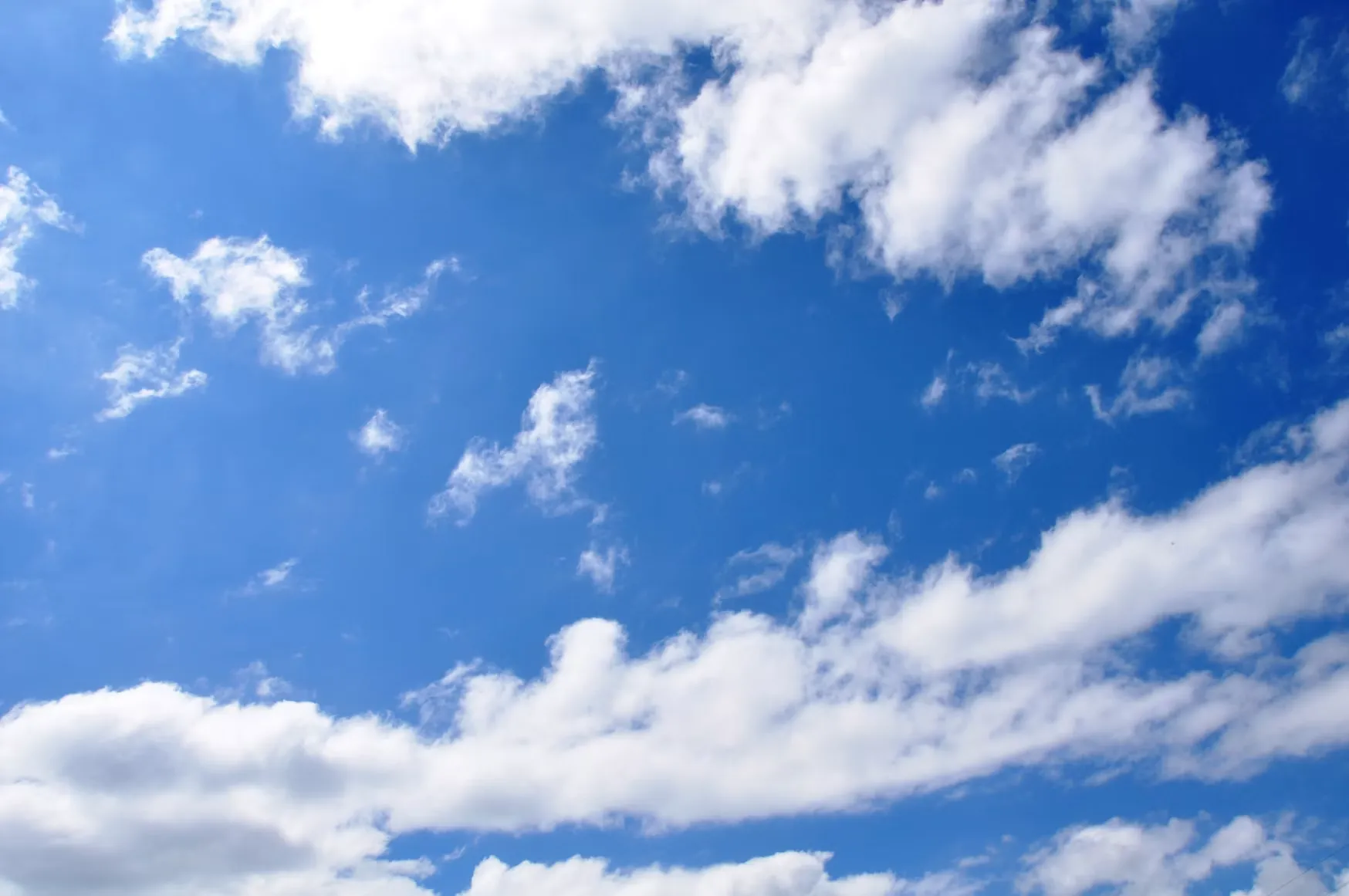 Blue sky with white clouds